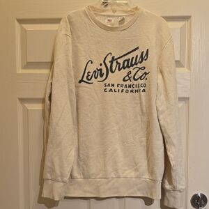 Levi's Men's Beige Crewneck Sweatshirt